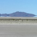 Photo d'un mirage dans le désert